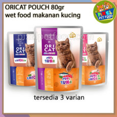 ORICAT POUCH 80gr Sachet wet food makanan basah kucing1